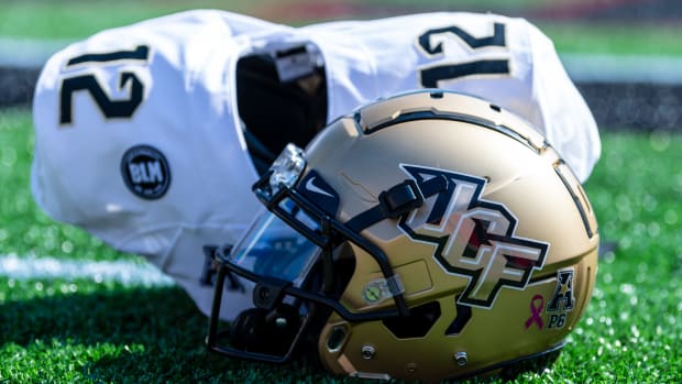 UCF Helmet and Jersey